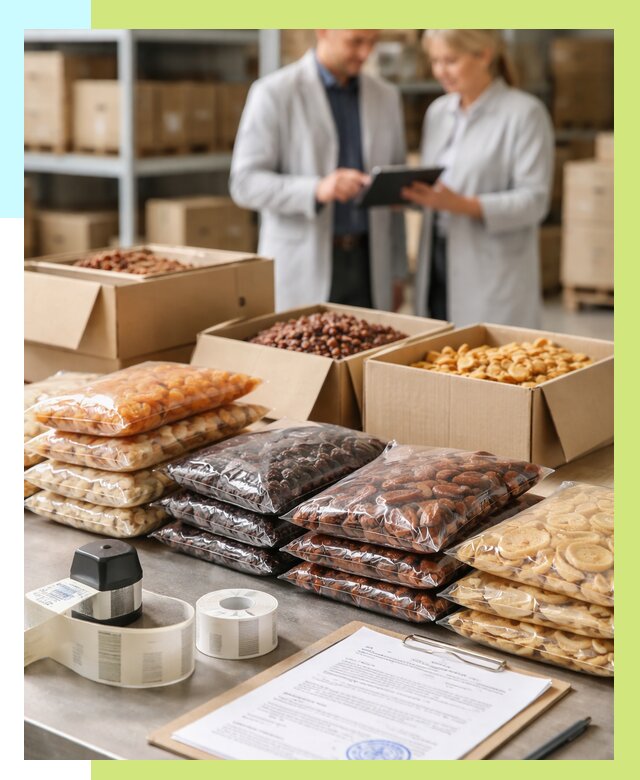 Сертификация сухофруктов в Малоярославце от 12410 р. | Алешин-Млр под ключ