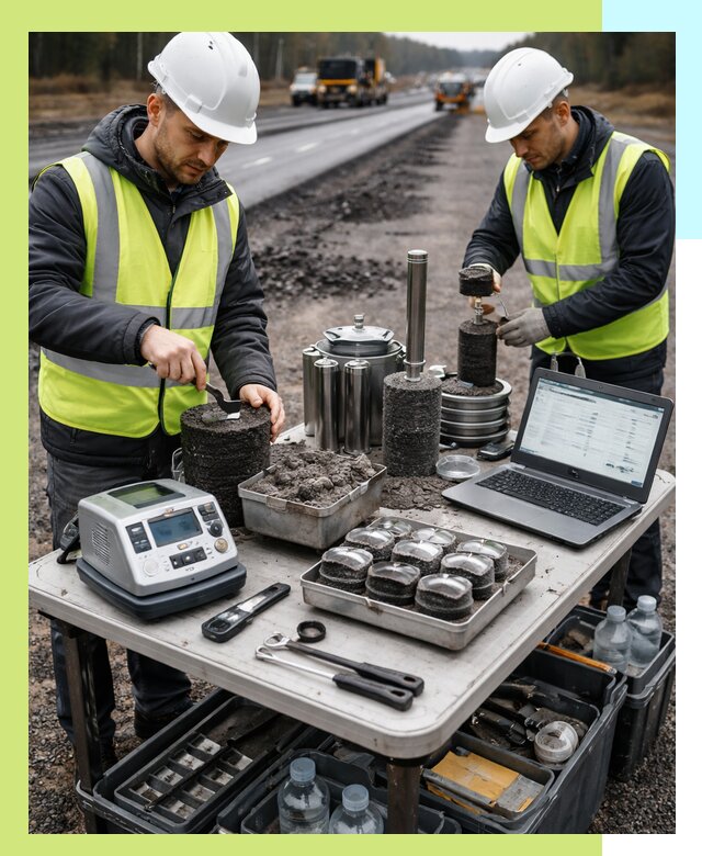 Сертификация асфальта: испытания и подтверждение в Малоярославце