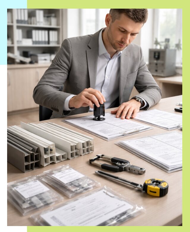 Сертификация ПВХ продукции в Малоярославце от 8791 р., Алешин-Млр