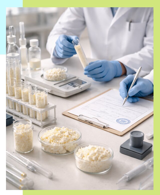 Сертификация творога в Малоярославце от 12410 р. под ключ | Алешин-Млр