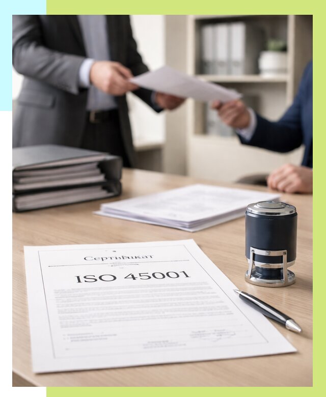 Сертификат ISO 45001 в Малоярославце под ключ от 46539 р. | Алешин-Млр