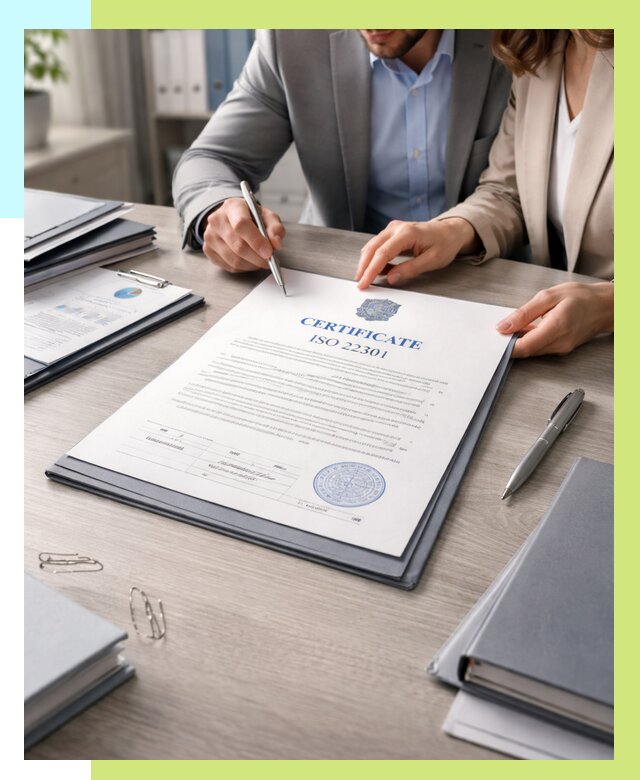 Сертификат ISO 22301 в Малоярославце от 46539 р. | Алешин-Млр срочно